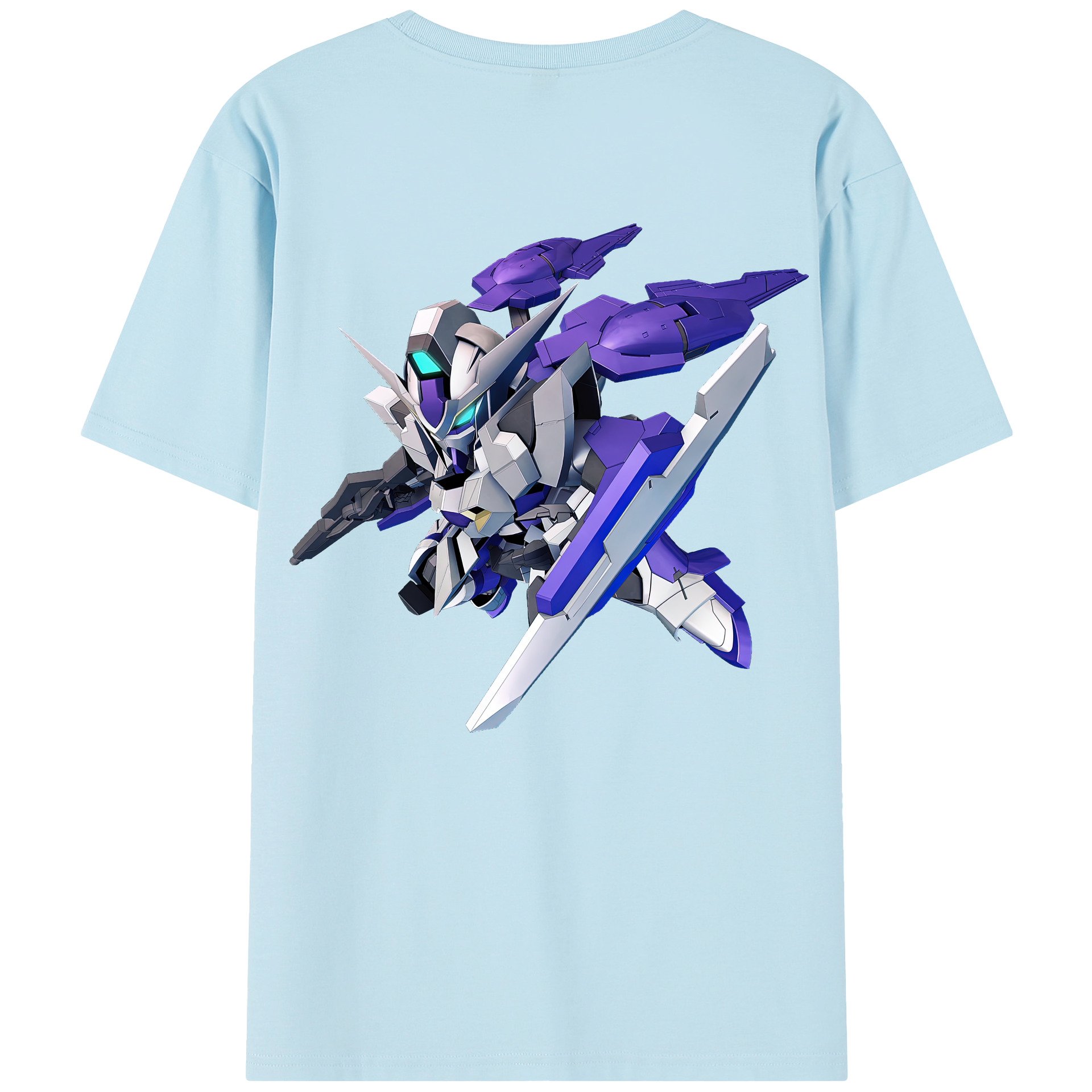 （画像用） 機動戦士ガンダム Mobile Suit Gundam 綿100％半袖Tシャツ（背面プリント）